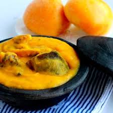 Owoh soup, swallow with Catfish 